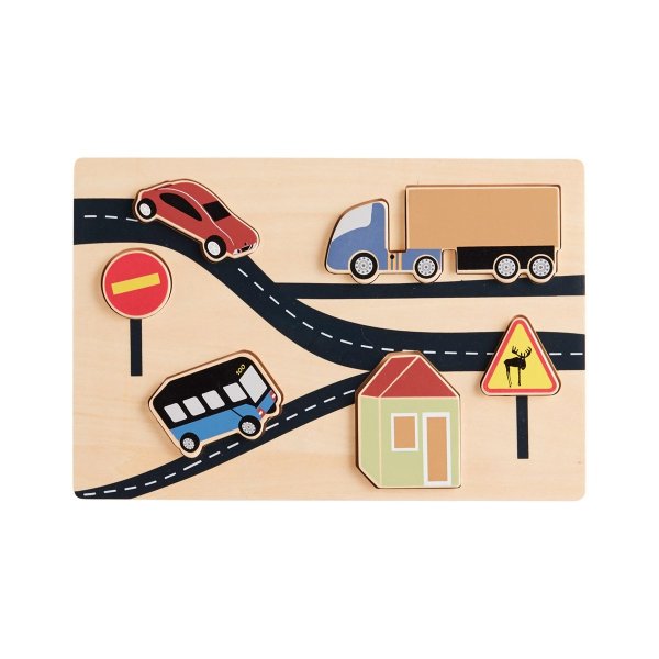 Beige Traffic Aiden Puzzle | AlexandAlexa