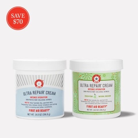 First Aid Beauty经典修复霜14oz+鲜梨修复霜14oz