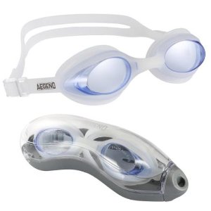 Aegend Mirrored Anti Fog UV Protection Open Water Swim Goggles with Free Protection Case