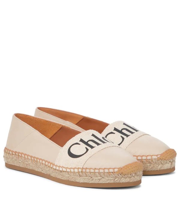Woody leather espadrilles