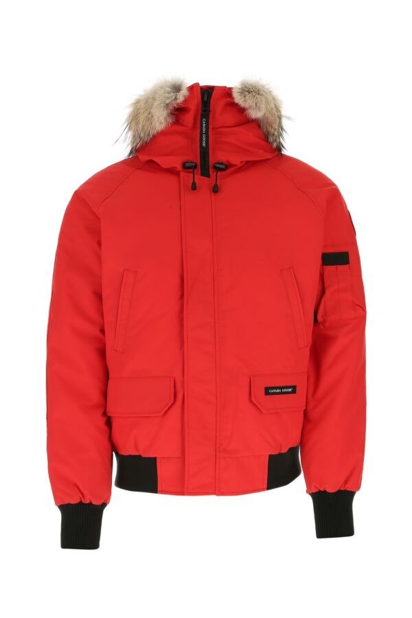 Red polyester blend Chilliwack down jacket