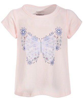 Toddler Girls Flower Butterfly Cotton T-Shirt, Created for Macy's