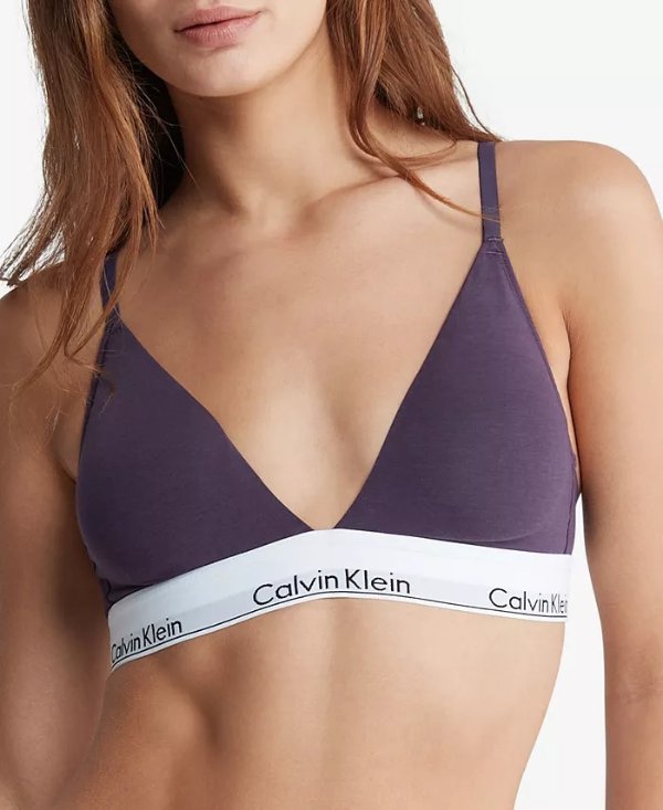 Macy's Calvin Klein Lightly Lined Triangle Bralette QF5650 28.00