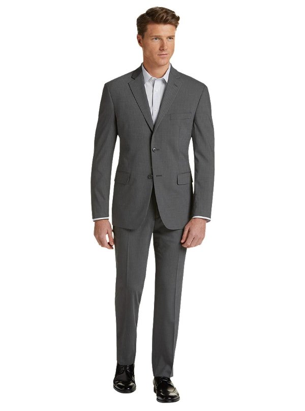 1905 Collection Tailored Fit Pinstripe Suit CLEARANCE - All Clearance | Jos A Bank
