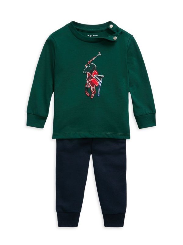 Baby Boy's Long-Sleeve T-Shirt & Joggers Set