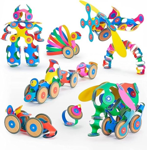 彩色磁性拼搭玩具 72件套