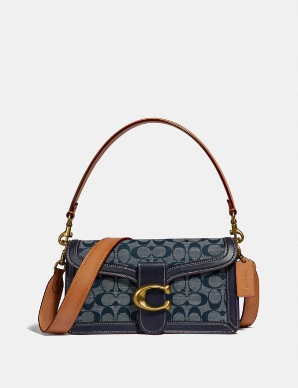 Tabby Shoulder Bag 26 in Signature Chambray