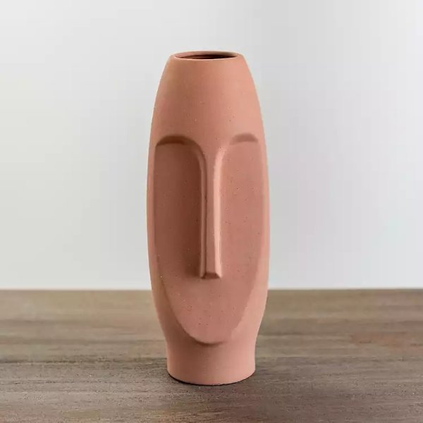 20% OFF* Clay Face Ceramic Vase