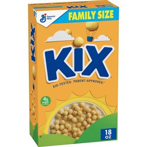 Kix 香脆玉米泡芙早餐麦片 18 oz.