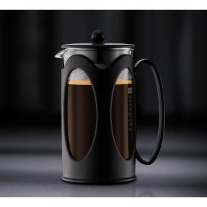 New Kenya 12-Ounce Coffee Press, Black
