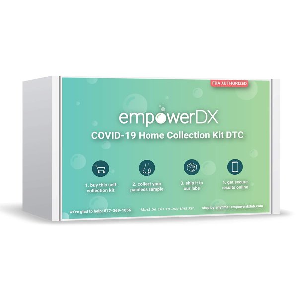 empowerDX at-Home COVID-19 Nasal PCR Test, FDA Authorized (Home-Collected)
