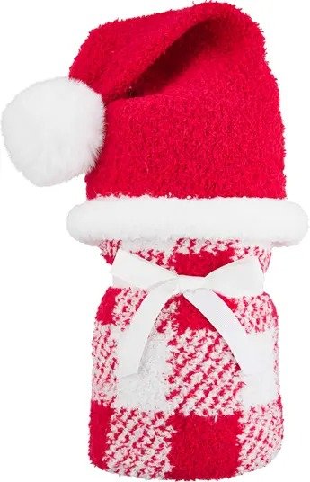 Santa Blanket & Hat Set