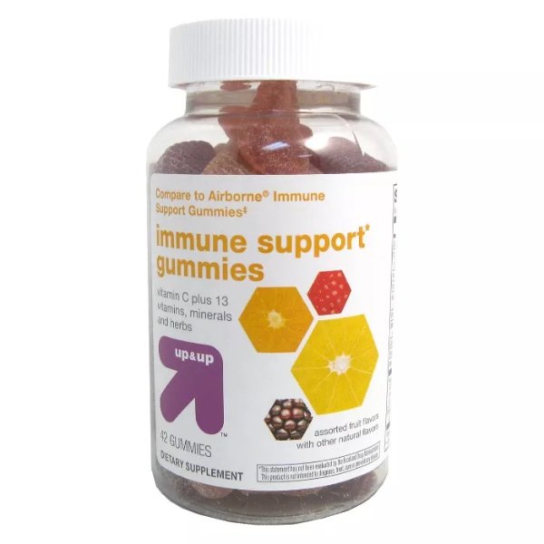 Immunity Support Dietary Supplement Gummy - Assorted Fruit - 42ct - Up&#38;Up&#8482;