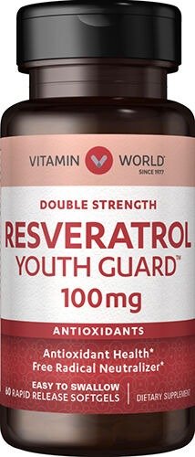 Double Strength Resveratrol 100 mg | Vitamin World