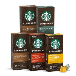 Starbucks by Nespresso Mild Variety Pack Coffee 50 count