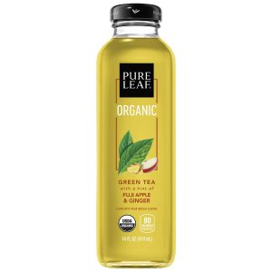 Pure Leaf, Organic Iced Tea, Fuji Apple & Ginger, 14oz Bottles (Pack of 8)