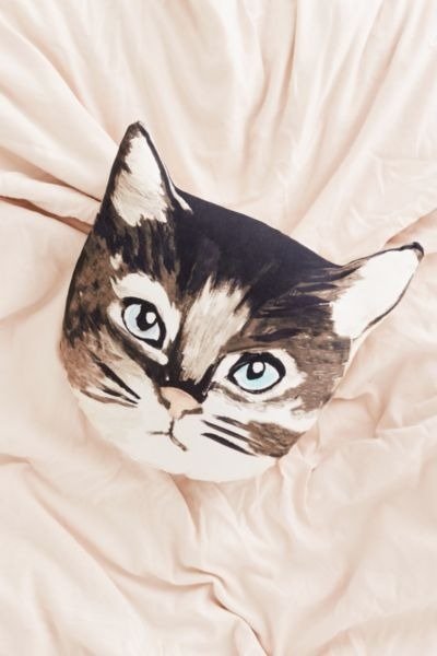 Plum & Bow Cat Pillow