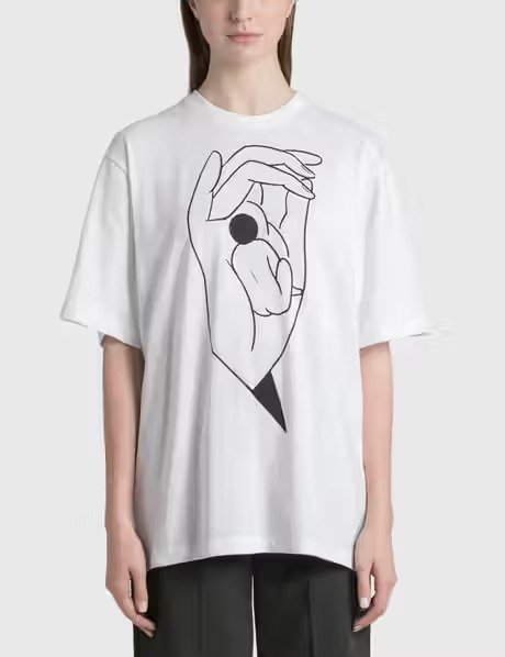 Printed T-shirt With Side Slit