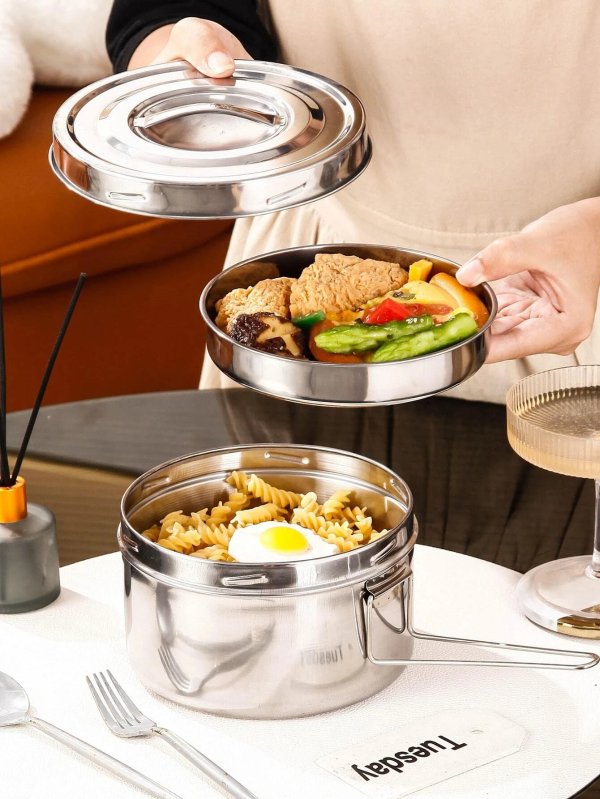 1pc Stainless Steel Lunch Box