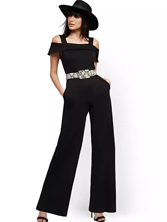 Cold-Shoulder Jumpsuit - New York & Company