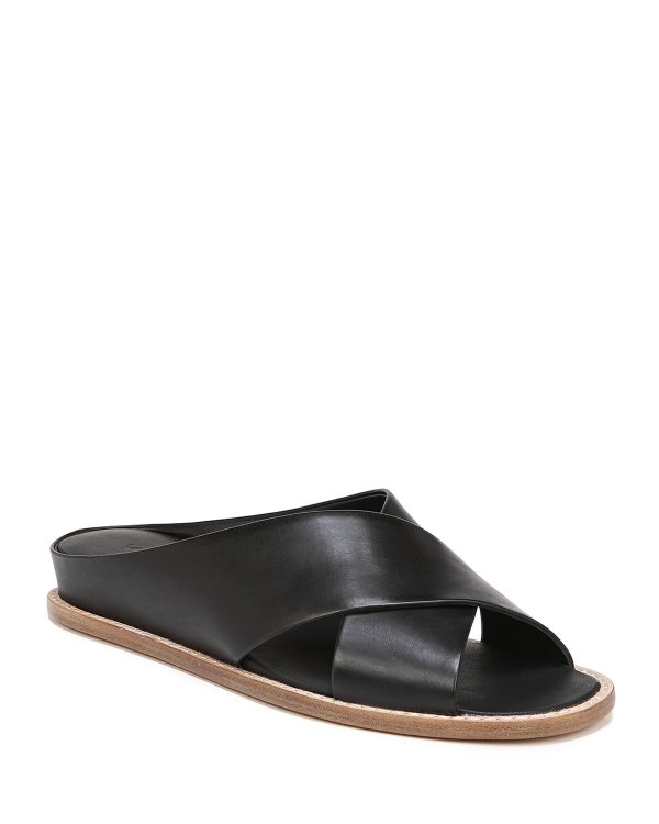 Fairley Leather Wedge Sandals