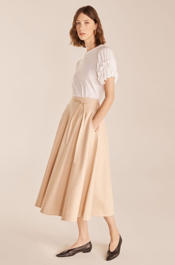 Tie-Waist Circle Skirt | Rebecca Taylor