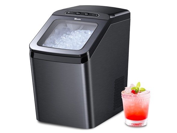 Wamife Nugget Ice Maker Countertop, 30lbs/Day, Pebble Ice Maker Machine