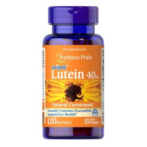 Puritan's Pride Lutein 40 Mg With Zeaxanthin Softgels, 120 Count