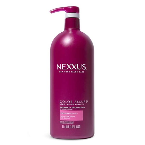 Color Assure Sulfate-Free Shampoo For Color-Treated Hair with ProteinFusion for Enhanced Color Vibrancy, Silicone Free Shampoo with Pump 33.8 oz