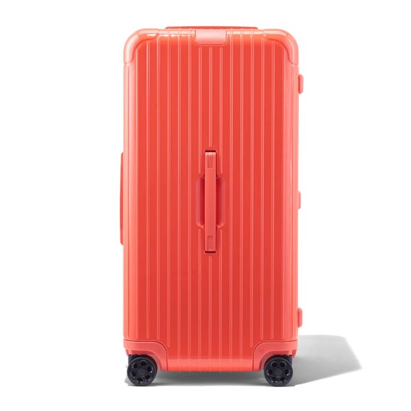 Essential Trunk Plus Large Lightweight Suitcase | Coral Red | RIMOWA