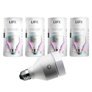 LIFX (A19) Wi-Fi 智能LED灯泡 4只 可与Alexa联动