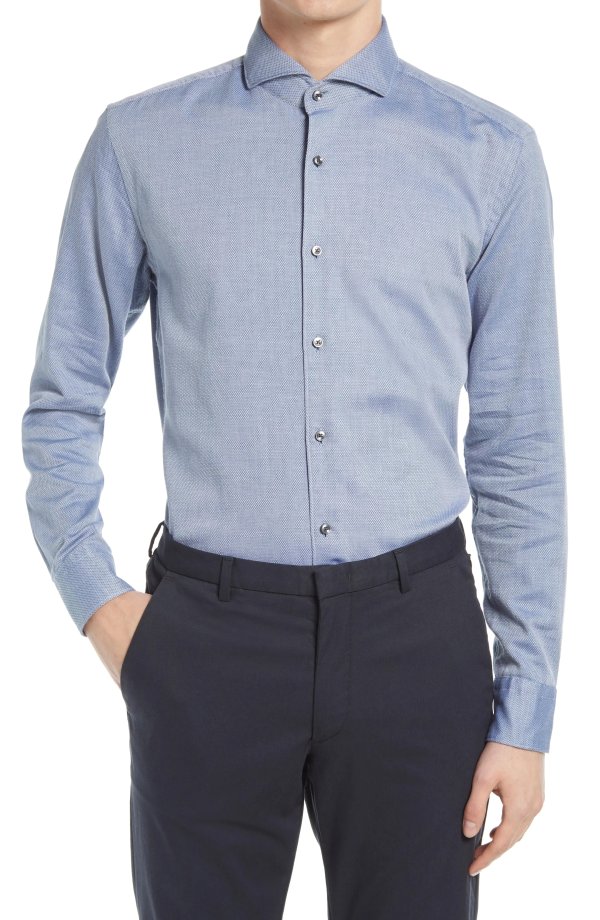 Slim Fit Button-Up Dress Shirt