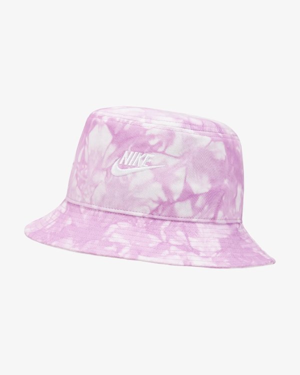 浅紫色扎染渔夫帽