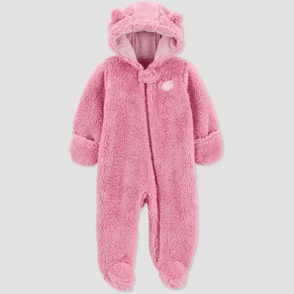 Baby Girls' Fox Pram Jacket - Just One You® made by carter's Pink