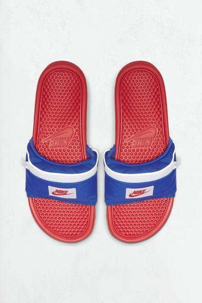 Nike Benassi JDI Fanny Pack Crimson Slide Sandal