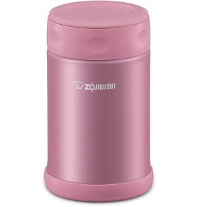 Zojirushi SW-EAE35PS Stainless Steel Food Jar, 16.9-Ounce/0.5-Liter, Shiny Pink