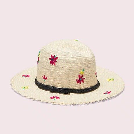 marker floral embroidery trilby
