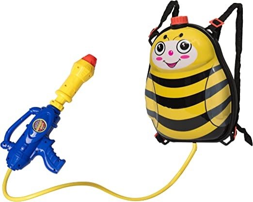 Water Gun Backpack Squirt Gun Water Blaster for Kids -Water Shooter with Tank Bumble Bee Toys for Kids- Summer Outdoor Toys for Pool Beach Water Toys for Kids