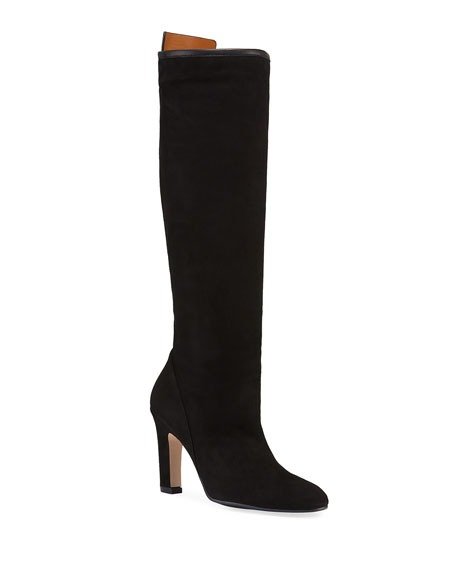 Charlie Slouchy Suede Knee Boots