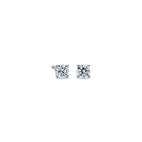 Diamond Stud Earrings in 14k White Gold (1/2 ct. tw.) | Blue Nile