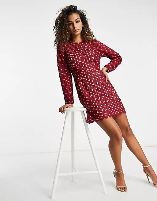 Talulah Lady of Luxury mini dress in red 