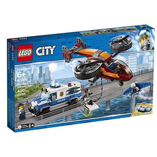 City Sky Police Diamond Heist 60209 Building Kit (400 Piece)
