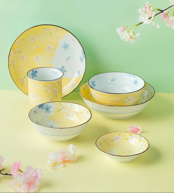 [Made in Japan] 6-piece Japanese Style Dinnerware Set 3 Colors) (Pre-order, will ship on March. 15th)