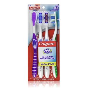 Colgate 360 防蛀高效清洁牙刷 4支装