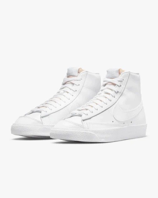 blazer mid '77 cz1055-117 women's white leather casual sneaker shoes woo66