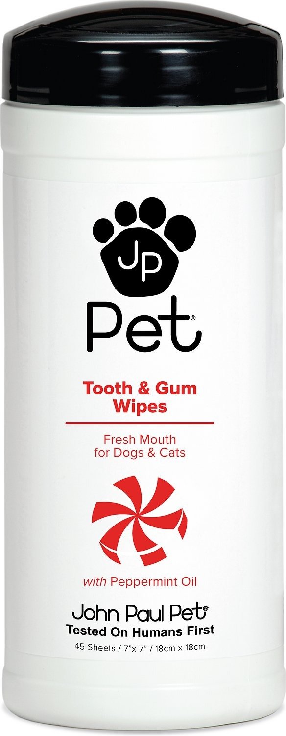 Tooth & Gum Wipes for Dogs & Cats, 45 count