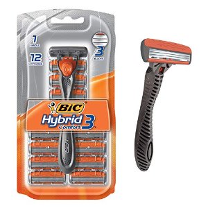 史低价：BIC Hybrid 3 三重刀片 剃须刀套装 刀身+12件替换刀头