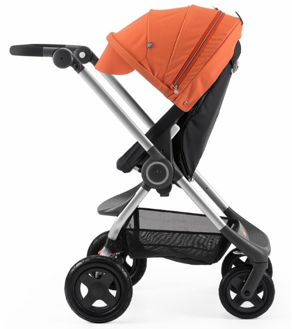 Scoot Complete Stroller - Black/Orange