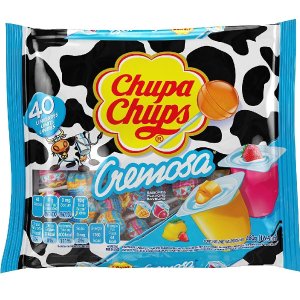 Chupa Chups 酸奶棒棒糖 40颗 柠檬草莓混合口味