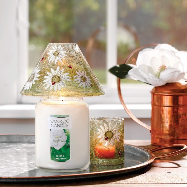 Candle White Gardenia Scented Premium Paraffin Grade Candle Wax with up to 150 Hour Burn Time, Large Jar
